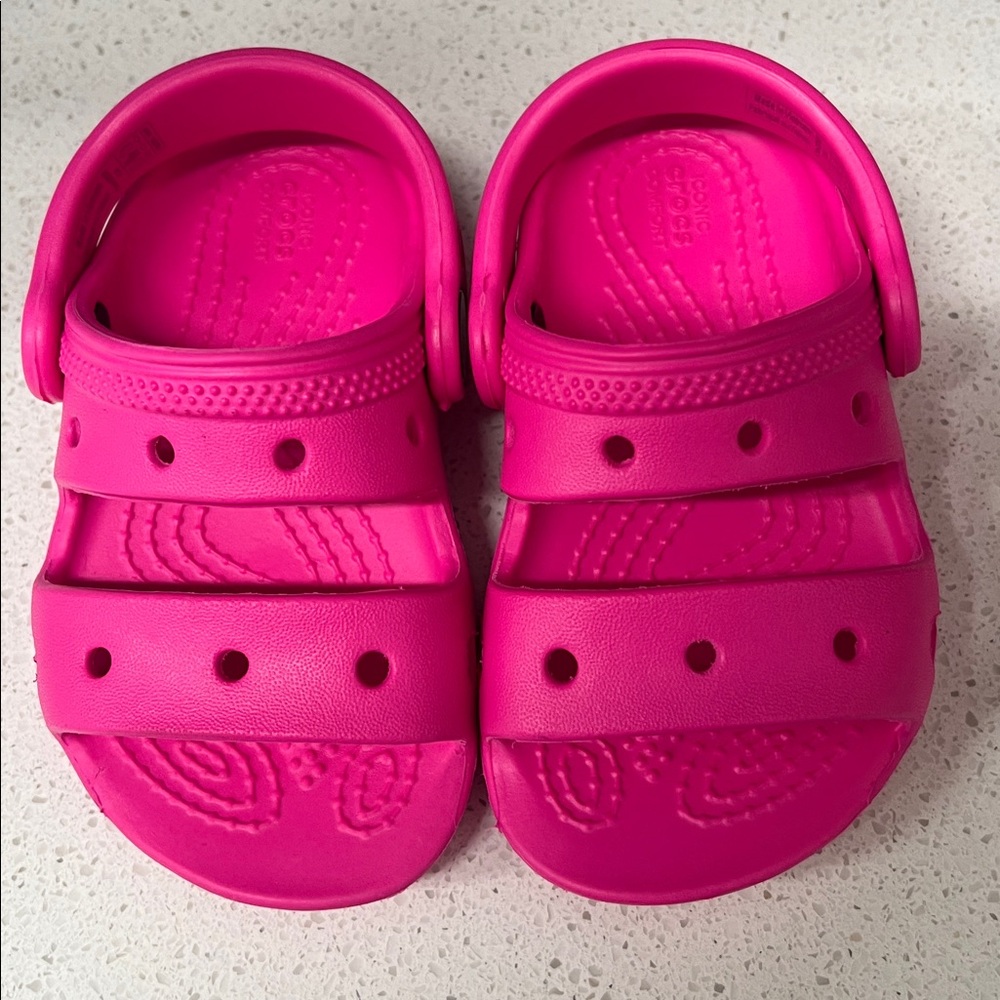 Crocs toddler Bright Pink Sandals